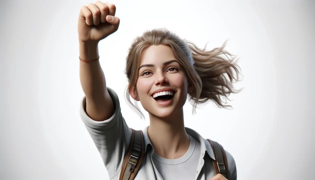 Etudiant heureux en alternance